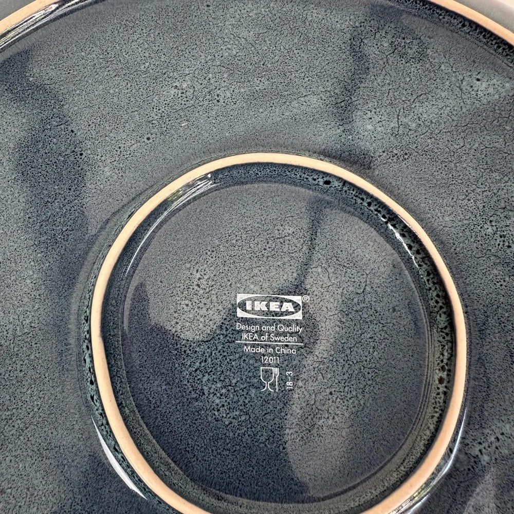 Elegant Blue Ceramic Plate, ikea serving plate
